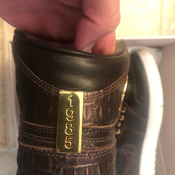 Jordan 1 pinnacle baroque brown “croc” size 10 - Picture 3 of 8